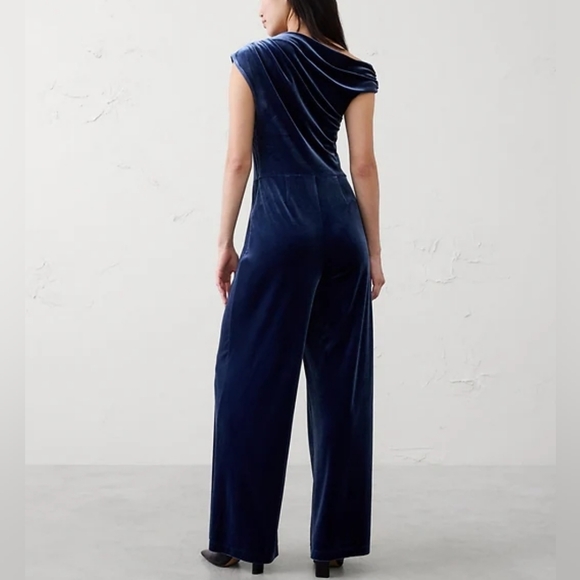 NWT BANANA REPUBLIC | $160 Velvet Jumpsuit - Picture 2 of 4